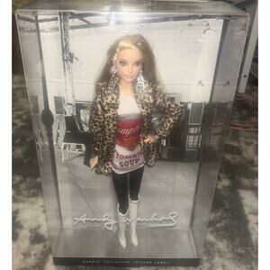 Mattel Andy Warhol Campbells Soup Barbie Doll Collector-Silver Label Doll (NWT)